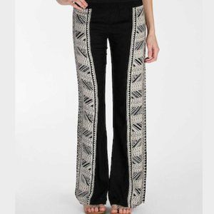 Billabong flare beach pants with Aztec detailing